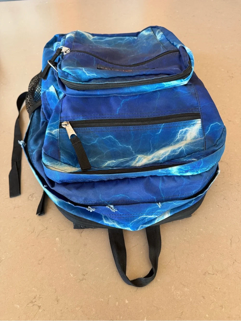 Jansport Big Student Lightning Blue Backpack Laptop Back School College Travel